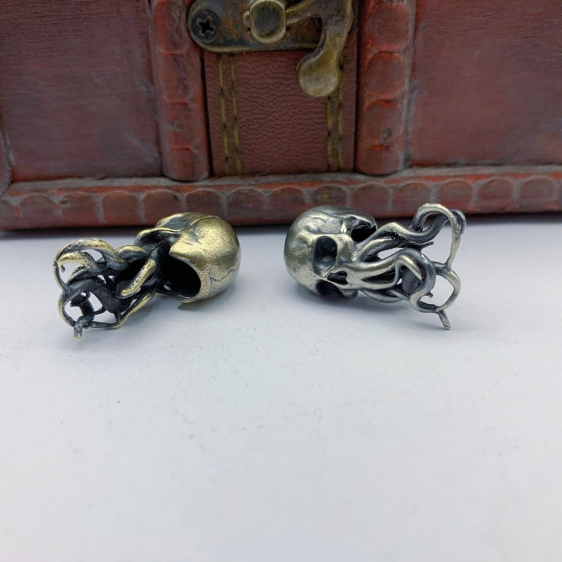 Punk alamă cuțit mărgele breloc pandantive cupru craniu breloc margele frânghie accesorii mașini paracord