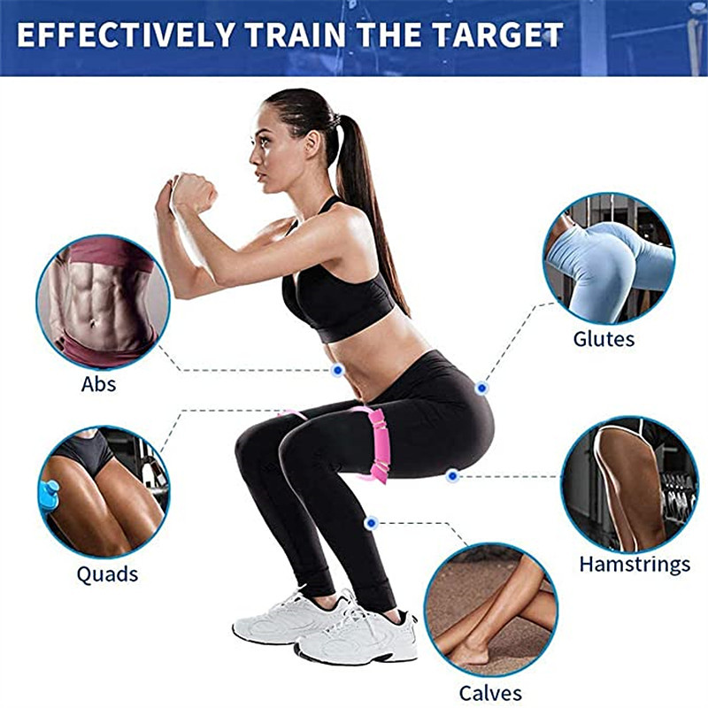 Gym 8 Word bandă elastică piept dezvoltator cauciuc expansor frânghie sport antrenament benzi de rezistență echipament fitness antrenament yoga