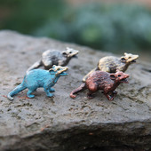 Tähtkuju loomad rotid kujukesed messingist nuga helmed taskulamp kaelaripatsid armsad hiired EDC paracord DIY välitööriistad tarvikud