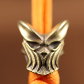 Mască fantomă Cuțit din alamă Mărgele EDC în aer liber DIY Accesorii Paracord Accesorii țesute manual Cuțite pandantive Bijuterii Umbrelă Agățătoare frânghie