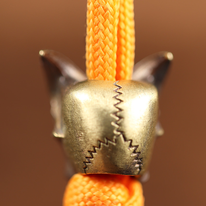 Mască fantomă Cuțit din alamă Mărgele EDC în aer liber DIY Accesorii Paracord Accesorii țesute manual Cuțite pandantive Bijuterii Umbrelă Agățătoare frânghie