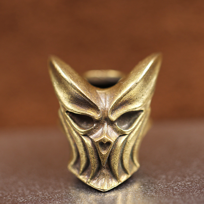 Mască fantomă Cuțit din alamă Mărgele EDC în aer liber DIY Accesorii Paracord Accesorii țesute manual Cuțite pandantive Bijuterii Umbrelă Agățătoare frânghie