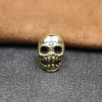 3 stiluri Punk din alamă cap de craniu cuțit margele umbrelă frânghie bricolaj accesorii alb cupru vintage paracord personalitate atarna pandantive