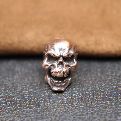 3 stiluri Punk din alamă cap de craniu cuțit margele umbrelă frânghie bricolaj accesorii alb cupru vintage paracord personalitate atarna pandantive