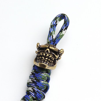 Ορειχάλκινο Predator Skull Knife Beads Outdoors DIY Tools EDC Lanyard μενταγιόν Μπρελόκ Αξεσουάρ