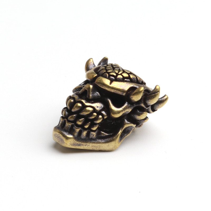 Ορειχάλκινο Predator Skull Knife Beads Outdoors DIY Tools EDC Lanyard μενταγιόν Μπρελόκ Αξεσουάρ