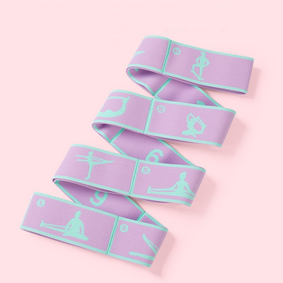 Jogos kojų tempimo tempimo juostelė pailgina ir išplečia 135 cm baleto šokių gimnastikos įrangos pratimų lankstumo pasipriešinimo juosta