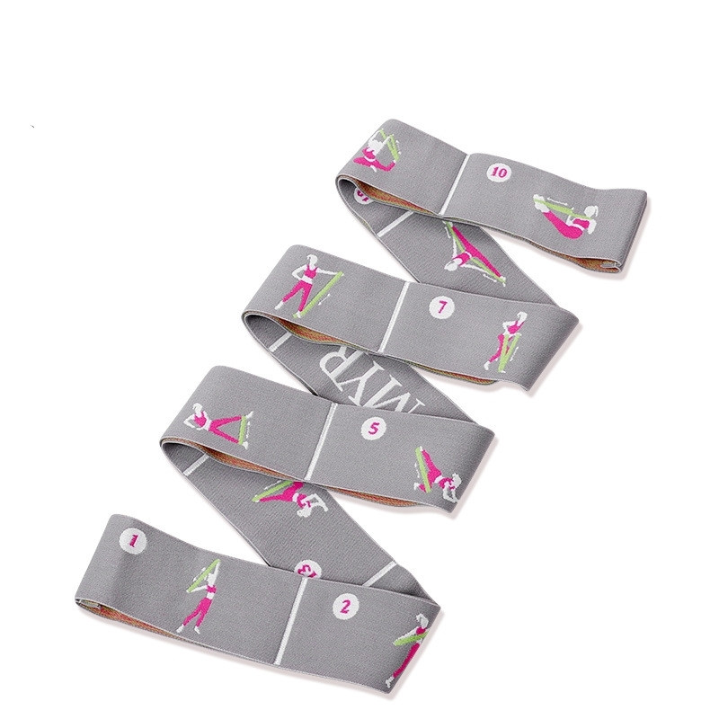 Jogos kojų tempimo tempimo juostelė pailgina ir išplečia 135 cm baleto šokių gimnastikos įrangos pratimų lankstumo pasipriešinimo juosta