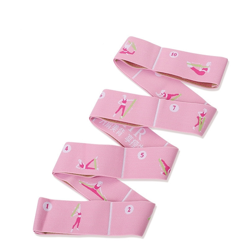 Jogos kojų tempimo tempimo juostelė pailgina ir išplečia 135 cm baleto šokių gimnastikos įrangos pratimų lankstumo pasipriešinimo juosta