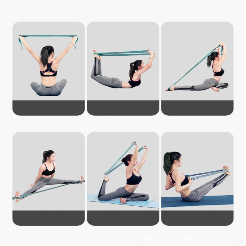 Jogos kojų tempimo tempimo juostelė pailgina ir išplečia 135 cm baleto šokių gimnastikos įrangos pratimų lankstumo pasipriešinimo juosta