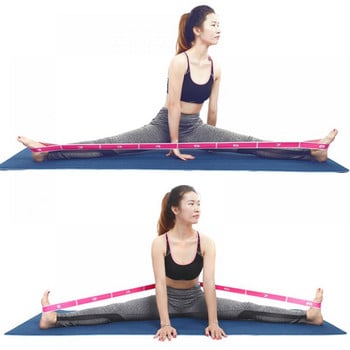 9 Loops Yoga Pull Strap Ζώνη Ελαστική Latin Dance Stretching Band Loop Yoga Pilates Gym Fitness Άσκηση Αντίστασης Ζώνες