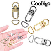 10 kompleta Metalna kuka s kopčom za jastoga Okretne karabine D prsten Privjesak za ključeve Kopča Privjesak za ključeve Ogrlica za pse Torba za remen Konektor DIY dodaci