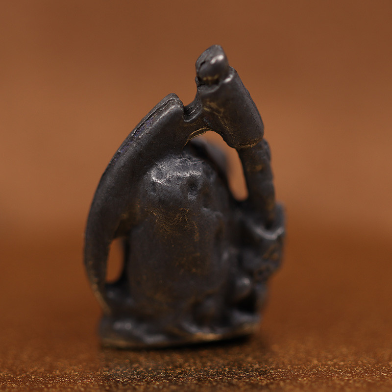 Messingist vikat Grimmilõikaja koljupea sõdur kuju nuga helmed EDC tööriist isetegemine paracordiga kootud kaelapaelaga ripatsidega ehtetarvikud