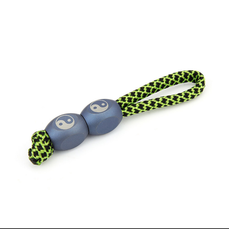 Titano lydinio Kinijos Tai Chi Paracord karoliukai Elegantiški virviniai karoliukai Juokingi mėlyni mini peilio karoliukai