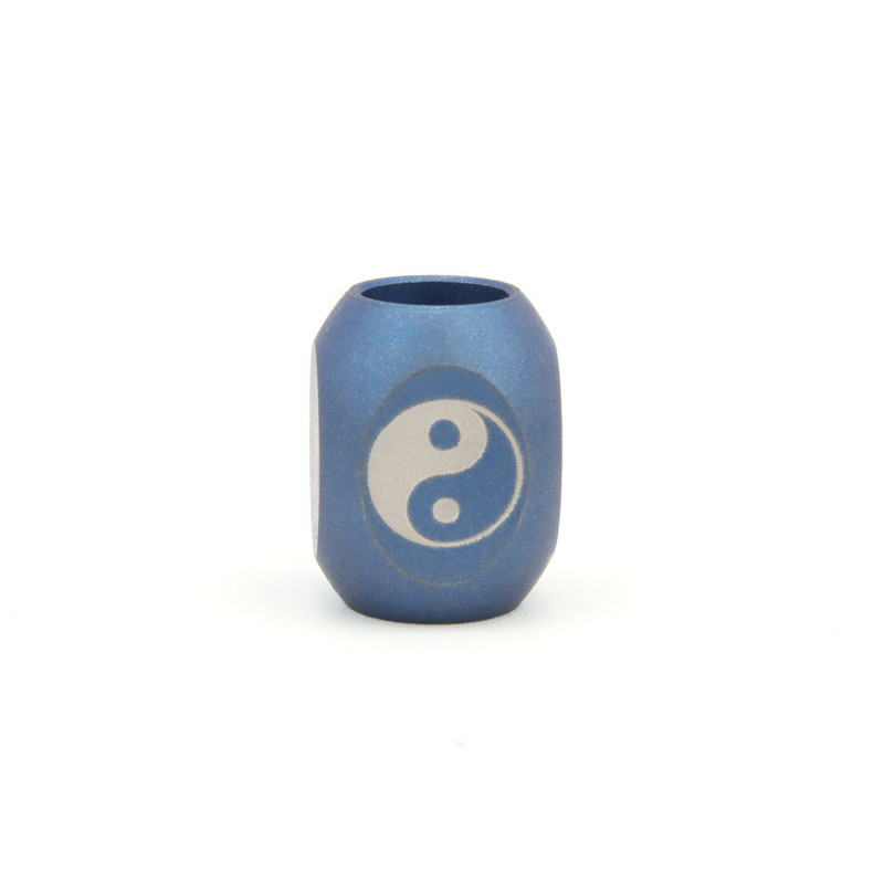 Titano lydinio Kinijos Tai Chi Paracord karoliukai Elegantiški virviniai karoliukai Juokingi mėlyni mini peilio karoliukai