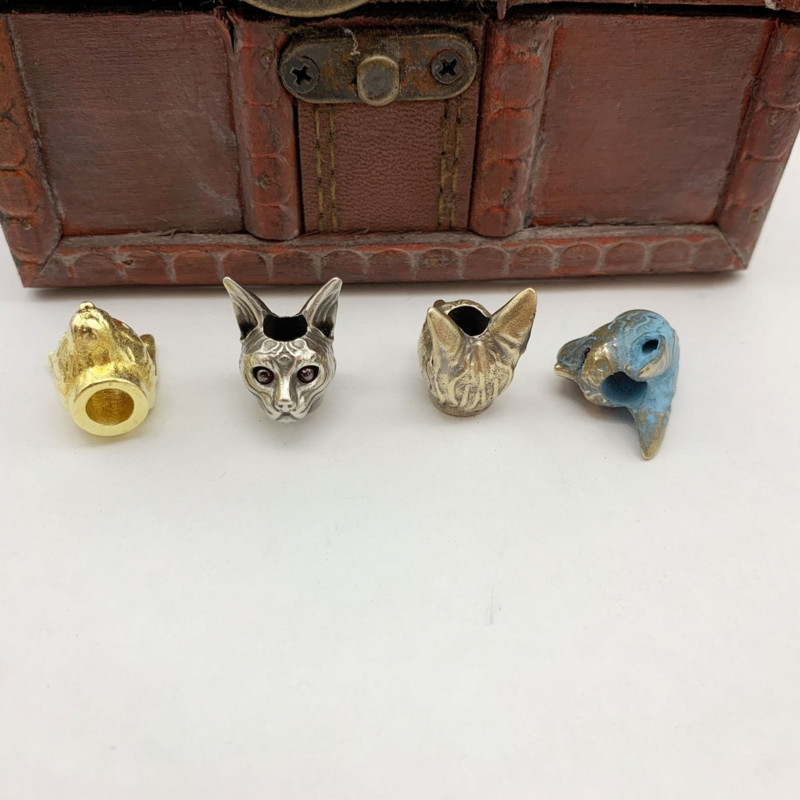 Died Suflet Patron Sfântul Egiptean Pisica Cuțit Mărgele DIY Paracord Snur pandantiv Accesorii de bijuterii EDC în aer liber Umbrelă Charms frânghie