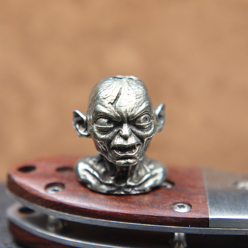 Žalvaris Mutantas Vyras Peilis Karoliukai Virvelės Pakabukai Retro EDC Paracord Pakabos Automobilių Raktų Pakabukai „Pasidaryk pats“ Lauko įrankių Priedai Papuošalai