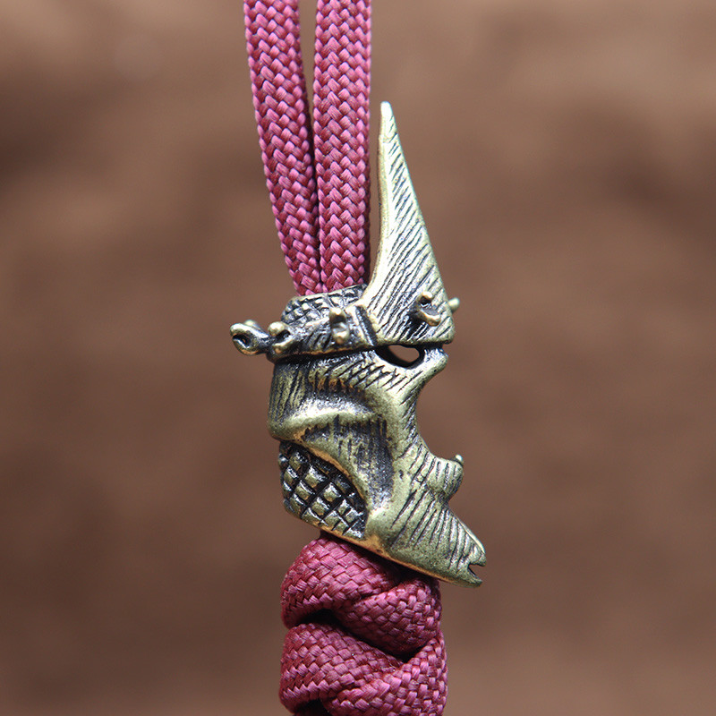 Jõulu kaheksanurkne põdrakiiver messingist noahelmed kootud kaelapaela ripats DIY Paracord käevõru võlusid tarvikud EDC välitööriist