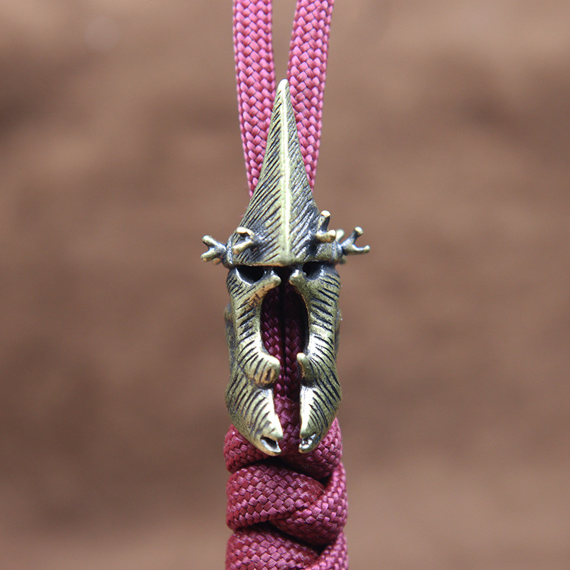 Jõulu kaheksanurkne põdrakiiver messingist noahelmed kootud kaelapaela ripats DIY Paracord käevõru võlusid tarvikud EDC välitööriist