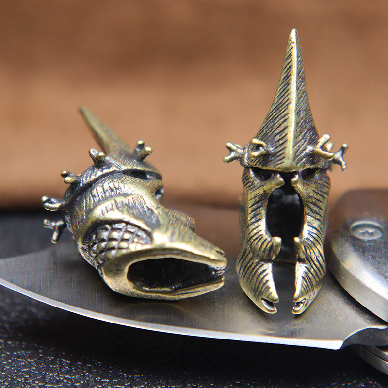 Jõulu kaheksanurkne põdrakiiver messingist noahelmed kootud kaelapaela ripats DIY Paracord käevõru võlusid tarvikud EDC välitööriist