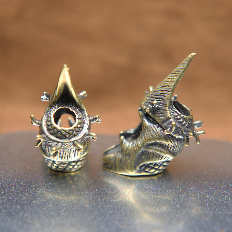 Jõulu kaheksanurkne põdrakiiver messingist noahelmed kootud kaelapaela ripats DIY Paracord käevõru võlusid tarvikud EDC välitööriist