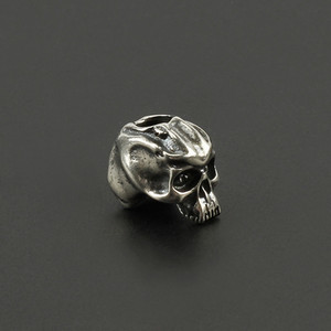 Kolju messingist nuga helmestega vihmavarju köis taskulambi ripats EDC vasest kolju paracord helmed