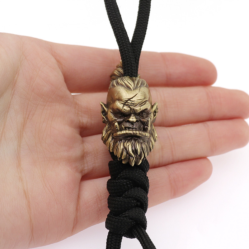 În aer liber Instrumente de bricolaj Cuțit din alamă Mărgele Orci Mărgele Paracord Snur pandantiv Accesorii breloc