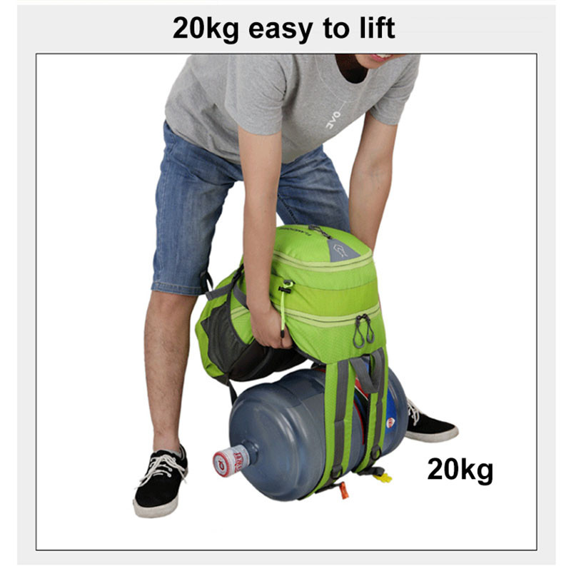 Rucsac pentru alpinism, 40L, rezistent la apă, bărbați, femei, trekking, alpinism, în aer liber, ultraușor, camping, călătorie, drumeții, sport, geantă de școală din nailon XA855D