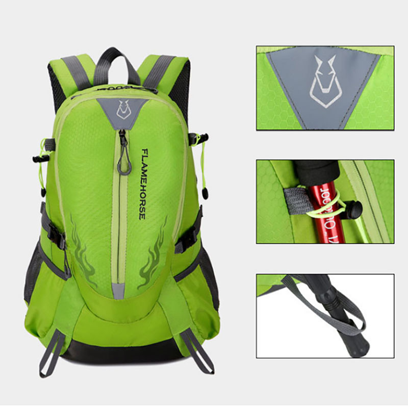 Rucsac pentru alpinism, 40L, rezistent la apă, bărbați, femei, trekking, alpinism, în aer liber, ultraușor, camping, călătorie, drumeții, sport, geantă de școală din nailon XA855D