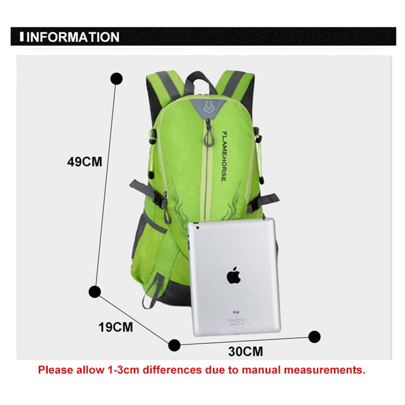 Rucsac pentru alpinism, 40L, rezistent la apă, bărbați, femei, trekking, alpinism, în aer liber, ultraușor, camping, călătorie, drumeții, sport, geantă de școală din nailon XA855D
