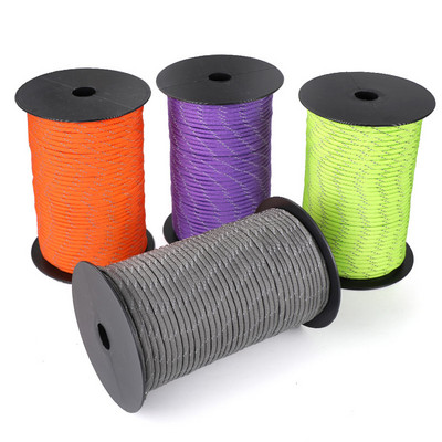 50/100 m multifunktsionaalne 7 südamikuga helkurköis 550 paracord köis 4 mm telkimissurvival Edc õues langevarju nöör pael, päästeköis