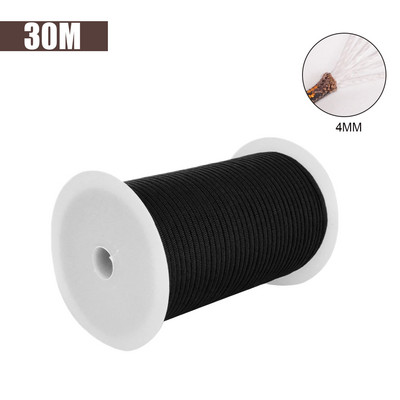 30M 1 rulonas 4 mm 7 stovo šerdys Paracord išgyvenimui Parašiuto virvelė Kempingas Laipiojimas Stovyklavietės Virve Žygiams Drabužių virvė