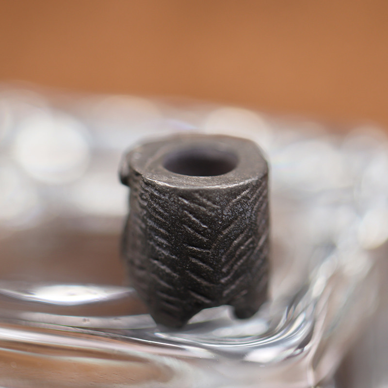 Drăguț cap de pisică sculptură din alamă cuțit mărgele retro bricolaj paracord brățări accesorii instrument EDC în aer liber umbrelă funie șnur pandantiv