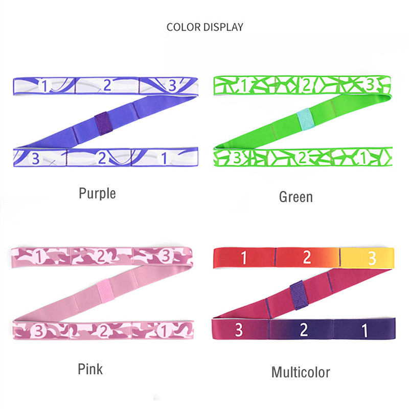 9 ruudustikuga jooga venitusvöö segmenteeritud tantsu kujundav keha elastse köiega treenimine abistava takistuse venitusvööga