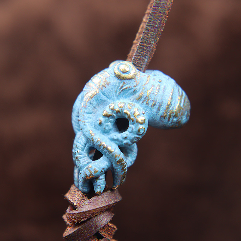 Albastru, roșu, alamă, animale de mare, caracatiță, mărgele, în aer liber, EDC, umbrelă, frânghie, pandantiv, bricolaj, paracord, brățară, accesorii, șnur atârnat