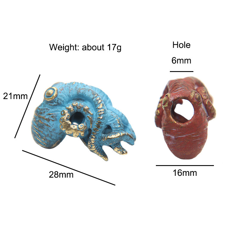 Albastru, roșu, alamă, animale de mare, caracatiță, mărgele, în aer liber, EDC, umbrelă, frânghie, pandantiv, bricolaj, paracord, brățară, accesorii, șnur atârnat