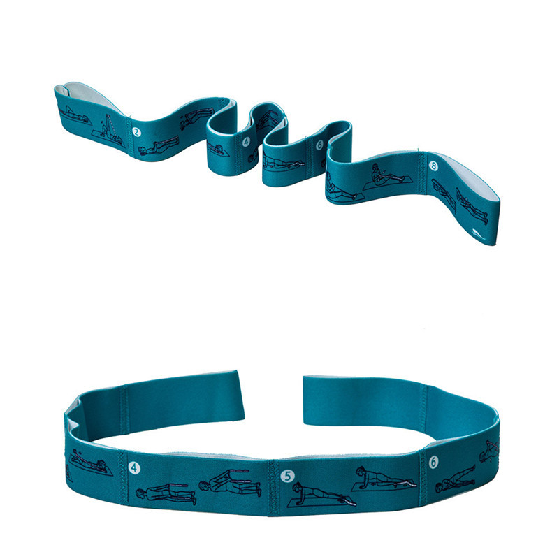 Jóga nyújtó pánt elasztikus jóga öv fitness gyakorlat edzőterem Pilates derék láb ellenálló szalagok