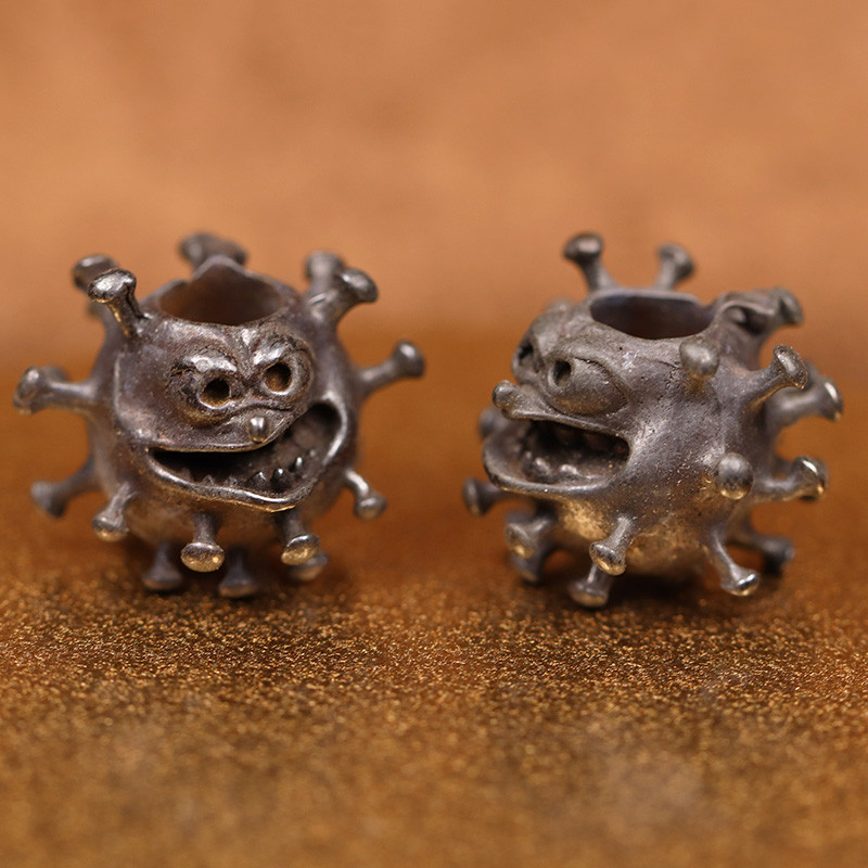 Cartoon Devil mudelid Must messingist noa rant DIY Paracord Charms Aksessuaarid EDC välitööriist Kootud vihmavarju köis kaelaripats