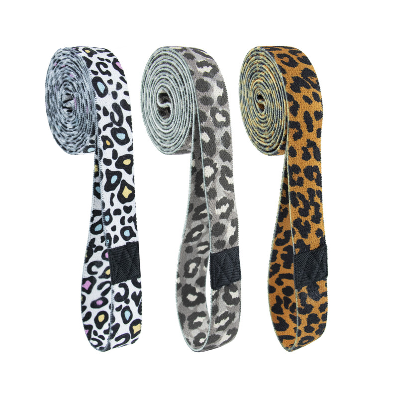 1 τεμ 10-40 λίβρες Leopard Print Yoga Resistance Band Gym Fitness Pilates Ελαστική ζώνη Latin Dance Sport Tape