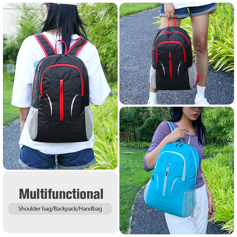 Rucsac pliabil pentru sporturi în aer liber Rucsac ușor portabil de mare capacitate Geantă de alpinism din nailon, impermeabilă