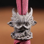 Cuțit din alamă de dinozaur cu fața de pisică drăguță, mărgele de bricolaj, pentru brățări cu Paracord, accesorii, în aer liber, EDC, umbrelă, frânghie, țesute, cuțite, instrument pentru pandantive