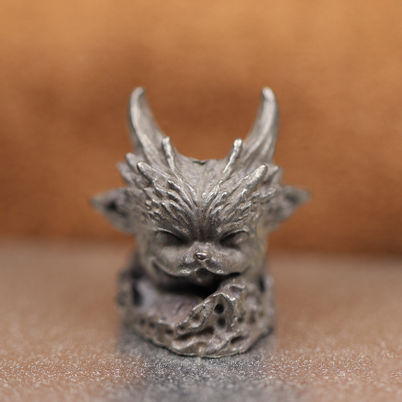 Cuțit din alamă de dinozaur cu fața de pisică drăguță, mărgele de bricolaj, pentru brățări cu Paracord, accesorii, în aer liber, EDC, umbrelă, frânghie, țesute, cuțite, instrument pentru pandantive