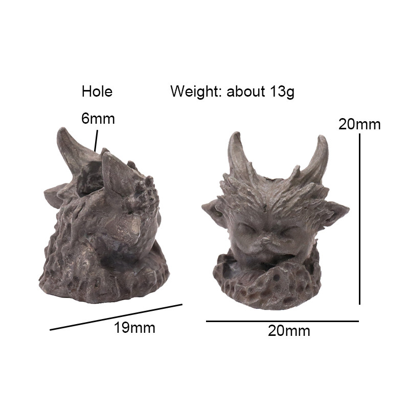 Cuțit din alamă de dinozaur cu fața de pisică drăguță, mărgele de bricolaj, pentru brățări cu Paracord, accesorii, în aer liber, EDC, umbrelă, frânghie, țesute, cuțite, instrument pentru pandantive