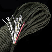 7,5 m 25 jalga 4 mm 10 Core 550 Paracord Outdoor Survival DIY Paracord Käevõru Pael Matkapüügitelk Abiköie tarvik