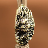 Soodne pilve draakonipea skulptuur Retro messingist noapärm EDC välitingimustes meisterdamine Paracordi tarvikud Kootud kaelapaelaga ripatsehted