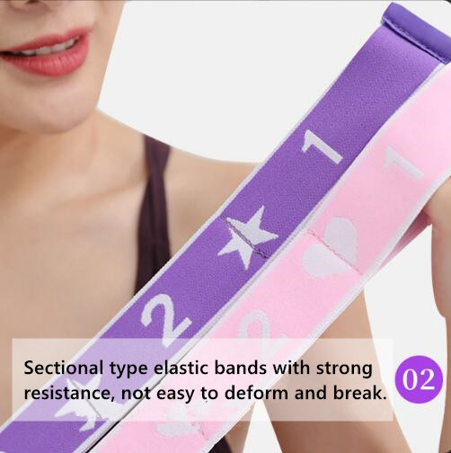 85 * 4 cm profesionalus jogos tempimo diržas, poliesterio elastingas Latin Dance tempimo juostos jogos pilateso elastinis dirželis