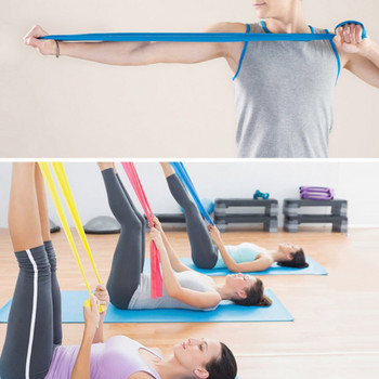 Yoga Pilates Stretch Resistance Band Exercise Fitness Band Training Elastic Exercise Fitness Rubber 150cm Αξεσουάρ γιόγκα