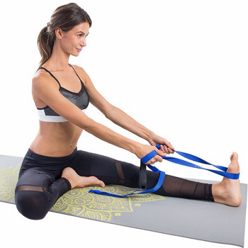 2M Yoga Stretch Strap Anti-Gravity Gym Fitness Workout Loop Еластично дърпащо въже Съпротивителна лента Йога колан