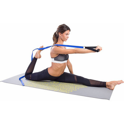 2M Yoga Stretch Strap Anti-Gravity Gym Fitness Workout Loop Еластично дърпащо въже Съпротивителна лента Йога колан