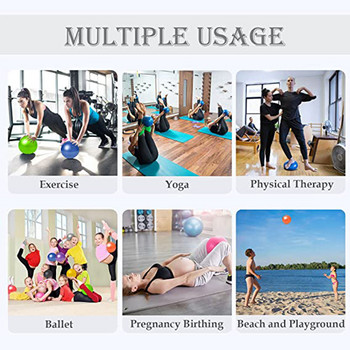 25 εκατοστά Pilates Yoga Ball Άσκηση Αντιπίεση Εκρηκτική Γυμναστική Άσκηση Ισορροπίας Γυμναστήριο Γυμναστήριο Home Yoga Core Training
